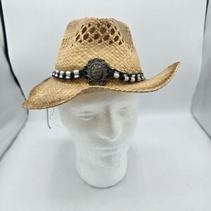 Men’s Milani Hat  Designed in Italy, Straw Hat Size One Size Fits Most, Cowboy